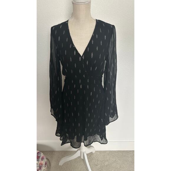 Band of the Free Black and Silver Evette Dress- M - Picture 2 of 8